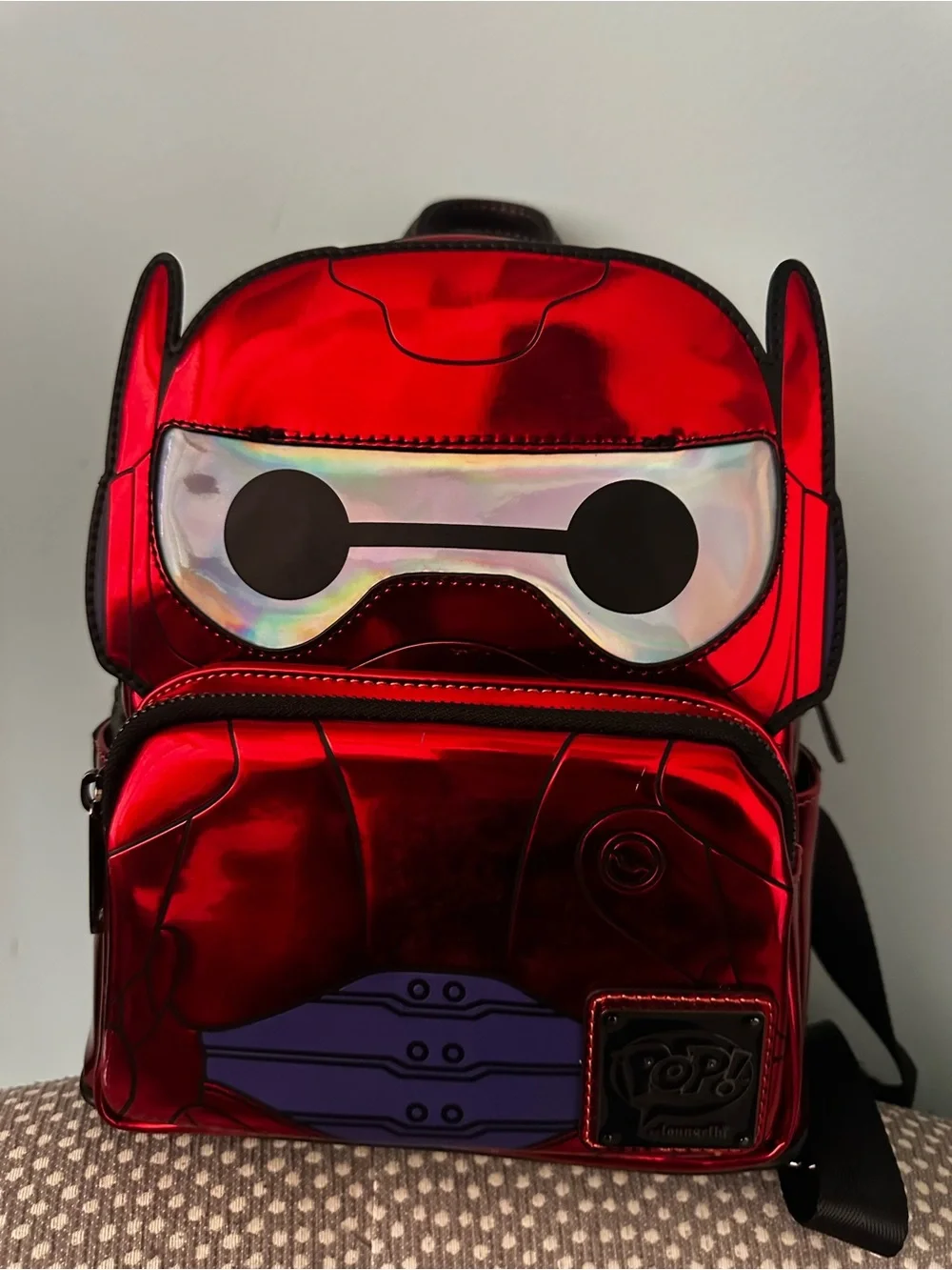Disney Big Hero Six Baymax Battle Mode Cosplay Mini Backpack
